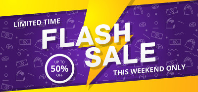 Flash sale横幅模板设计