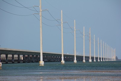 七英里桥，海外高速公路，小鸭子礁岛，佛罗里达礁岛，美国