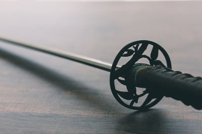 武士刀的特写