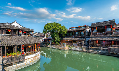 中国浙江西塘古镇