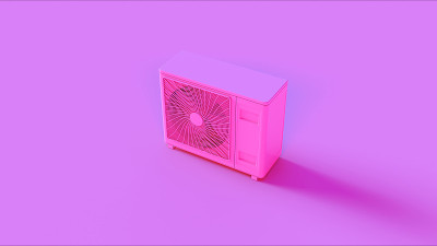 粉色办公室空调