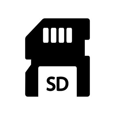 记忆卡图标矢量标志模板插图