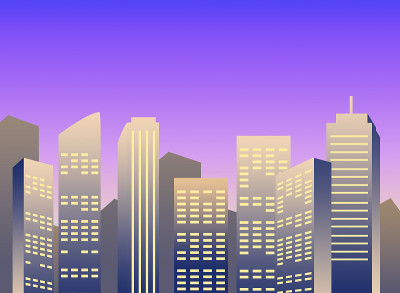 夜晚的城市流行