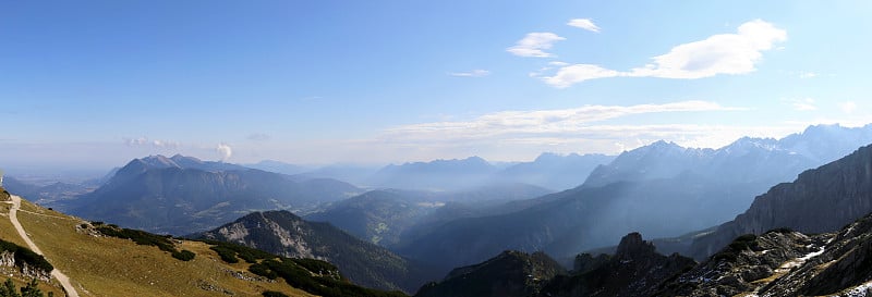 阿尔卑斯山全景图(北阿尔卑斯山)