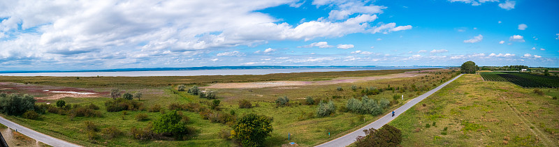 奥地利的Neusiedlersee湖，秋天