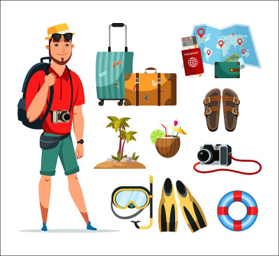 快乐男人旅游及旅游配件套装