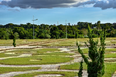巴西巴拉那州托莱多市人民公园的花园(“Parque do Povo”)