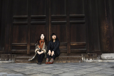 喜欢在京都东福寺旅游的亚洲女孩