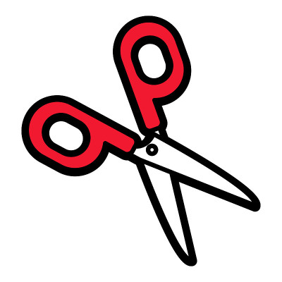 Scissors Icon Isolated On White Background
