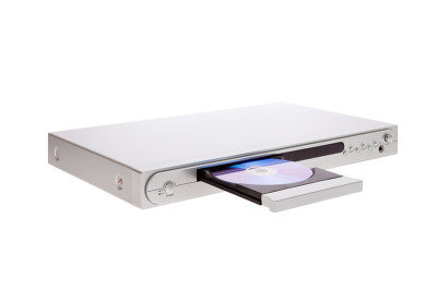 DVD播放机弹出光盘隔离白色