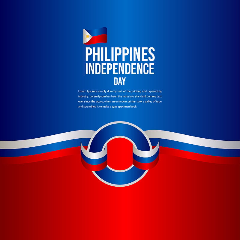 Happy Philippines Independence Day Celebration Vec