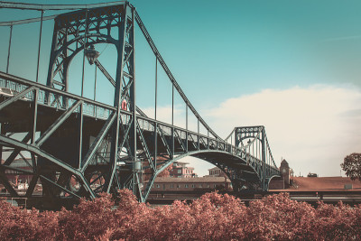 Kaiser Wilhelm Bridge in Wilhelmshaven on the Nort