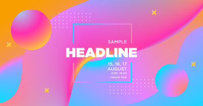 Cover Design Template. Abstract gradients waves ba
