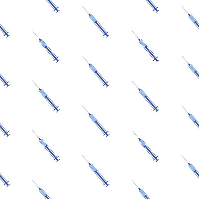 注射器的无缝模式。矢量图