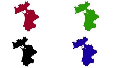 葡萄牙Setúbal城市剪影地图