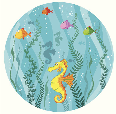 水下世界的圆圈