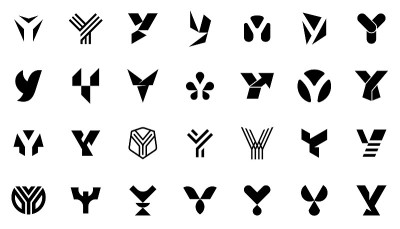 抽象标志集合与字母Y