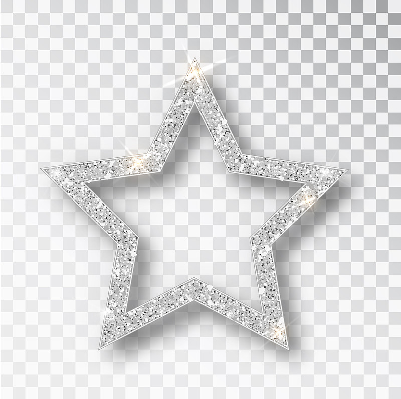 Gold glitter vector star. Golden sparkle luxury de