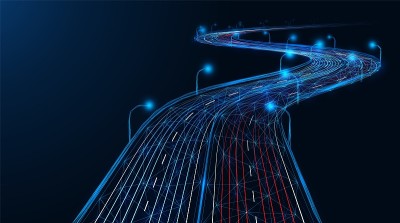 高速公路，汽车前灯的影响。