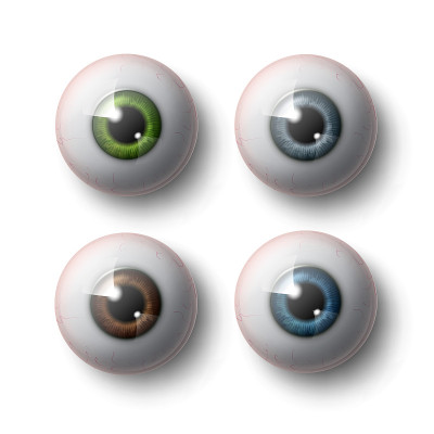 Human eye balls