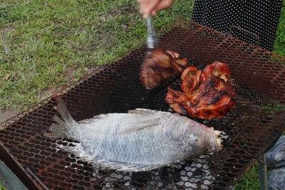烤鱼和肉