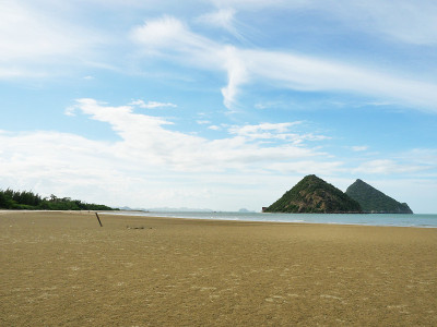 大海和岛屿的背景