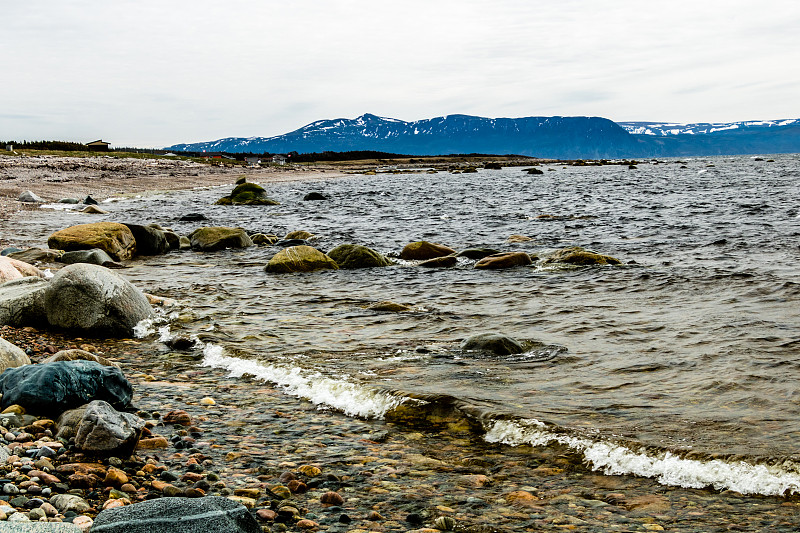 贝克溪海岸线与圣劳伦斯海道，格罗斯莫恩国家公园，加拿大纽芬兰