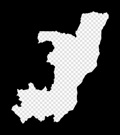 Stencil map of Congo.