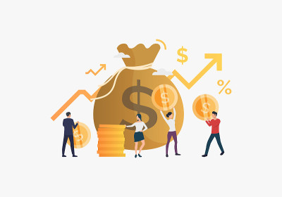 Financial growth illustration