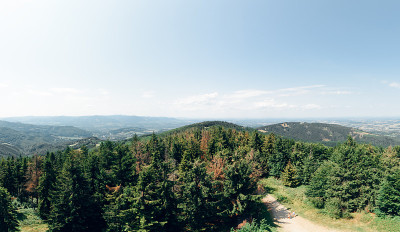 来自大钱托里亚山的全景