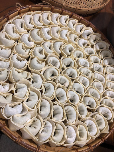 中国传统的点心馄饨