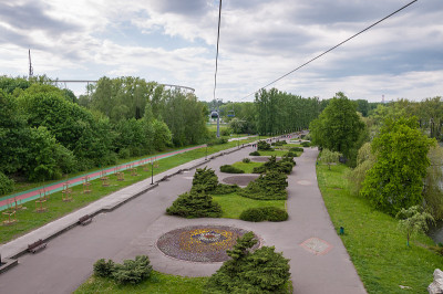 Chorzow西里西亚公园鸟瞰图