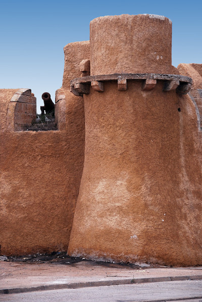 摩洛哥El Jadida (Mazagan)的古老葡萄牙建筑