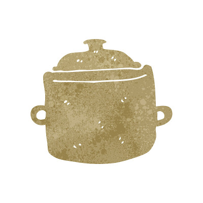 复古卡通烹饪锅