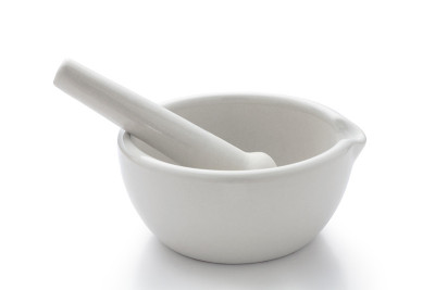 白瓷研钵杵套