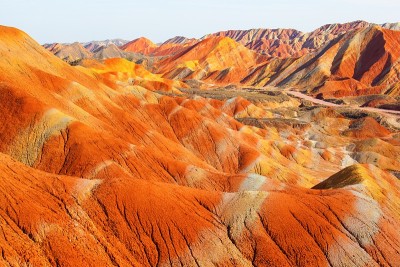 张掖丹霞地质公园风景秀丽