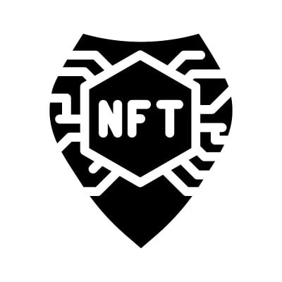 非ft盾字形图标矢量插图