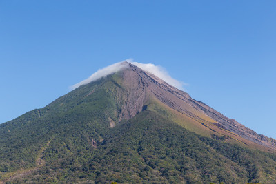 康塞普西翁火山从梅特佩岛，尼加拉瓜