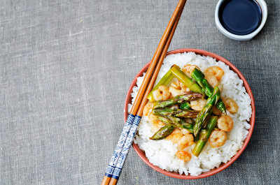 芦笋虾仁炒饭
