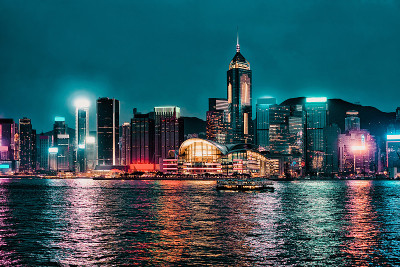 维多利亚港天际线