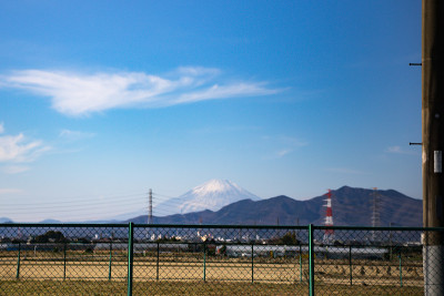 平塚市から眺める富士山