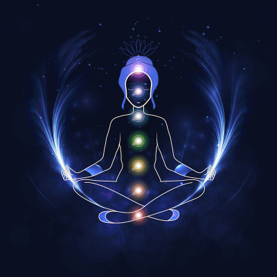 Aura and chakra, meditation.