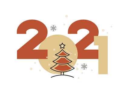 矢量2021新年背景