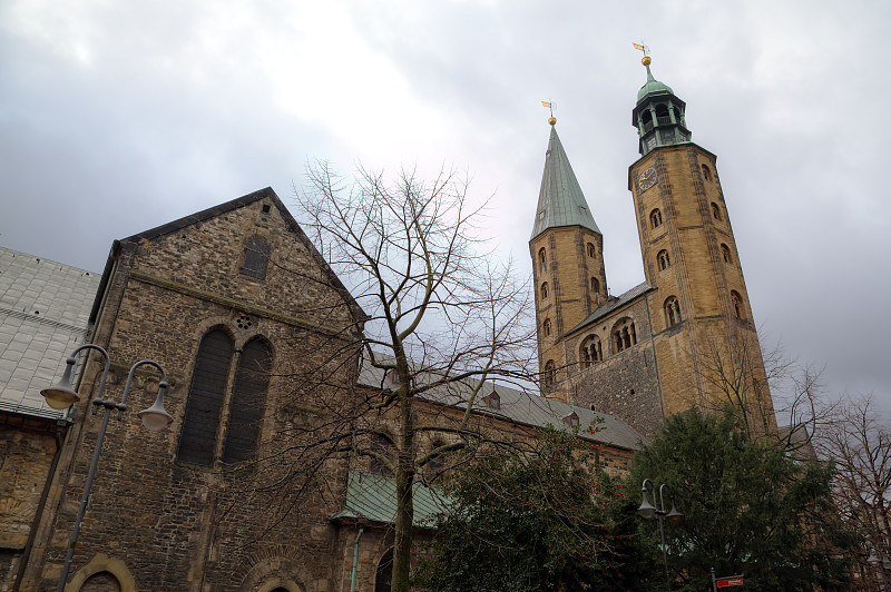 St. Cosmas和Damian的市场教堂(Marktkirche)。Goslar、德国