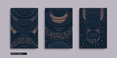 神圣几何学。由线条，星星和圆圈组成的神秘的古代图案。向量模板