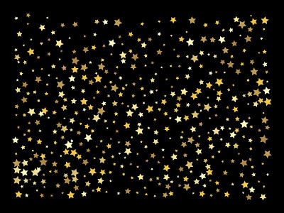 矢量背景与金色的星星