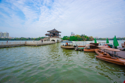 惠州西湖风景区的九曲桥