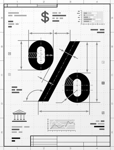 百分比符号作为技术图纸