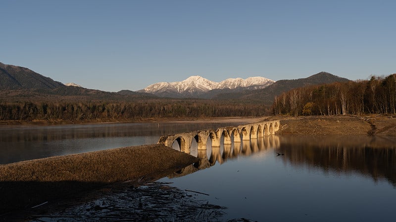 日本北海道的旧混凝土桥