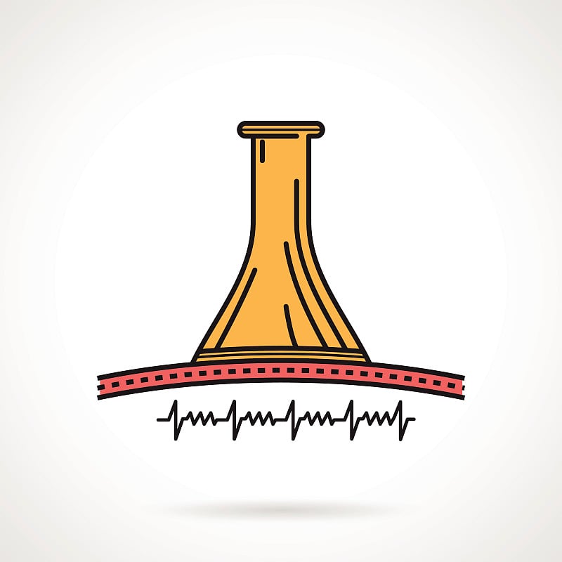 胎儿监测抽象矢量图标
